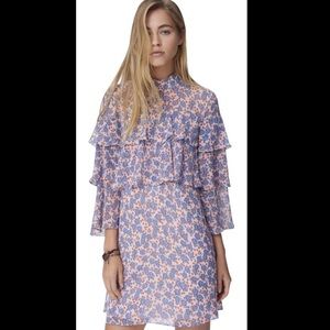 Rebecca Minkoff pink/blue floral Darcy dress